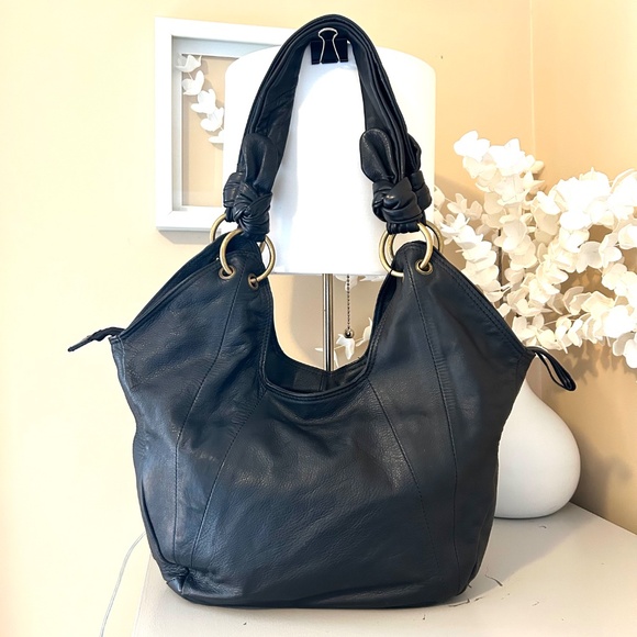 Rare Vintage NATURALIZER Leather Hobo Shoulder Bag - Picture 4 of 17